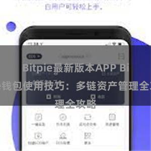 Bitpie最新版本APP Bitpie钱包使用技巧：多链资产管理全攻略