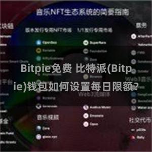 Bitpie免费 比特派(Bitpie)钱包如何设置每日限额？