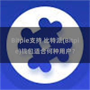 Bitpie支持 比特派(Bitpie)钱包适合何种用户？