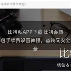 比特派APP下载 比特派钱包手续费设置教程，省钱又安全